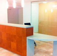 Custom countertop, cabinets and doors for residence. Gijon