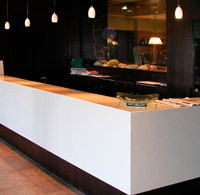 Custom Corian Counter. Spa Hotel. Gijn.