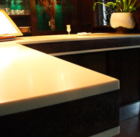 Corian Counter. Casa Gerardo Restaurant. Asturias.