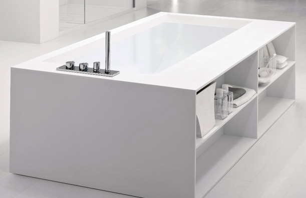 Custom bath and bathroom furniture Corian.