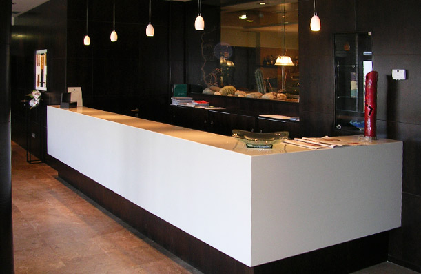 Custom Corian Counter. Spa Hotel. Gijn.