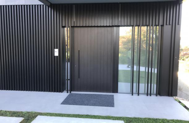 WOODEN ENTRANCE DOOR OF IROKO DYED